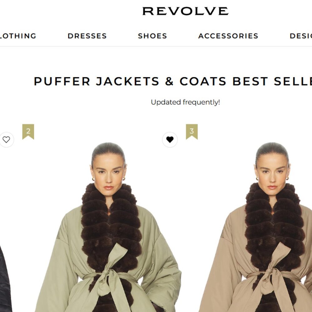 Helsa - Bubble Puffer With Faux Fur in Tan & Cedar - Picture 7 of 10